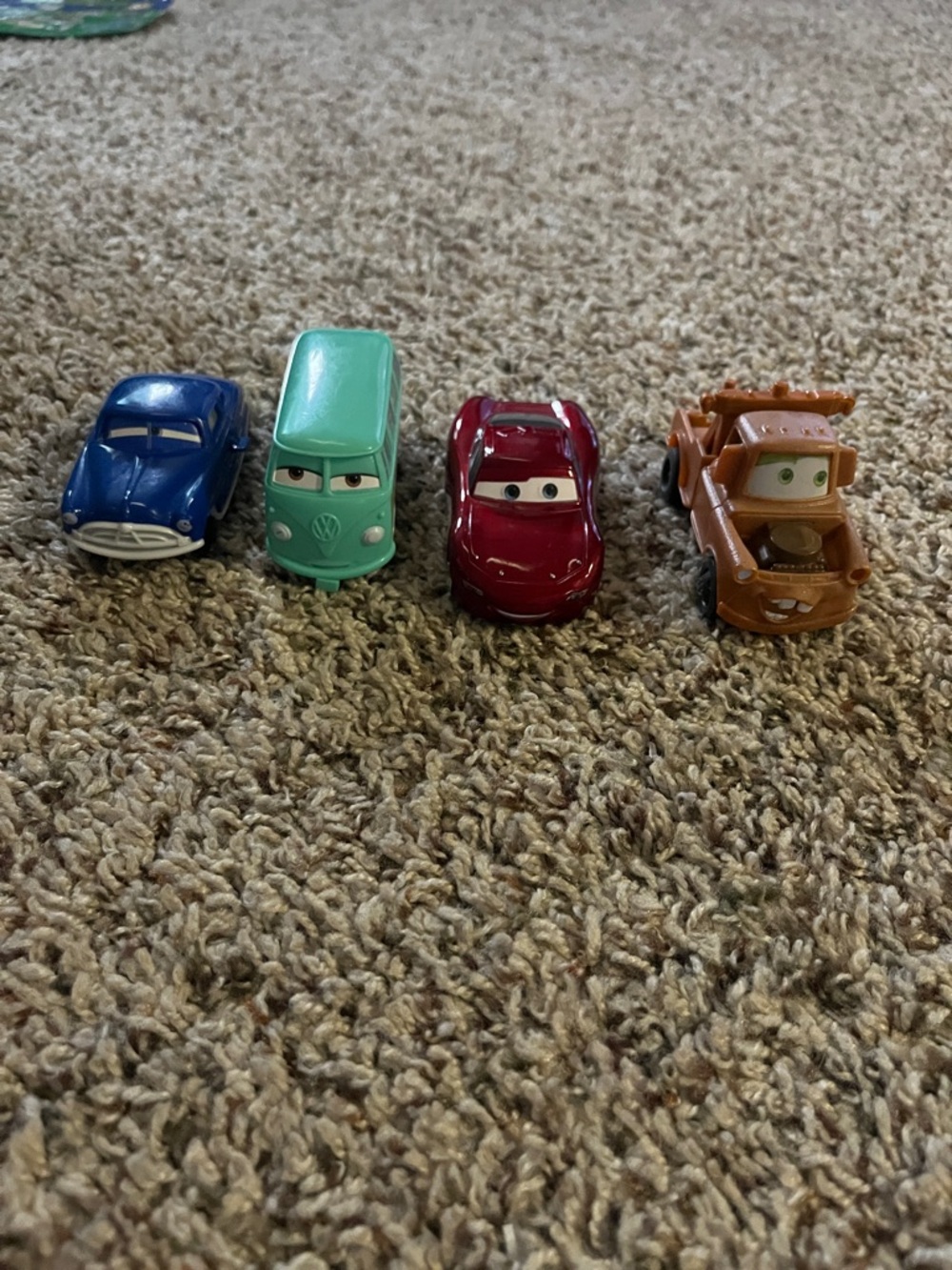 Cars disney Vehicle Toy Bundle - Blue, Teal, Red, Brown